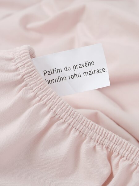 Jersey plachta s elastanom Deluxe 120 × 200 cm – pudrová