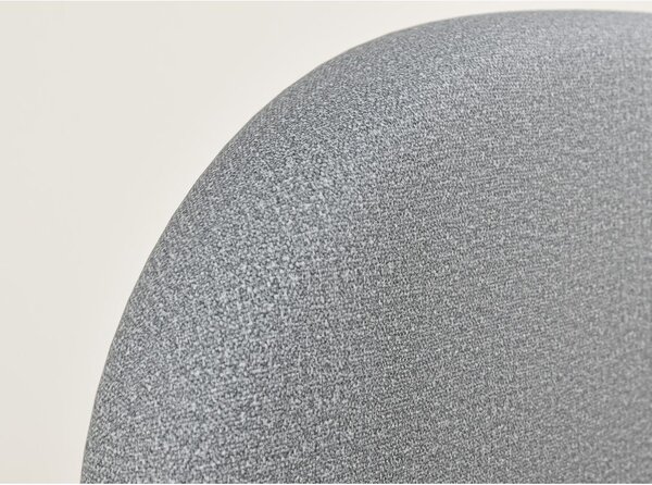 Sivá čalúnená dvojlôžková posteľ s úložným priestorom s roštom 140x200 cm Maumere – Maison de Rêve