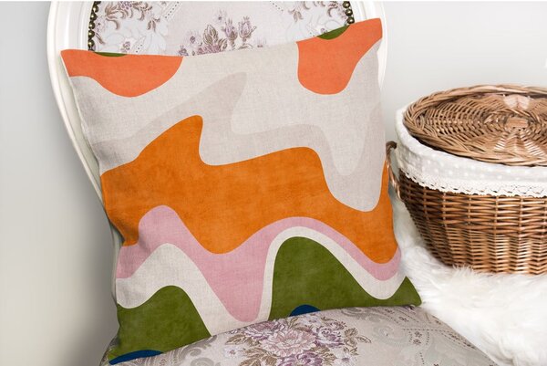 Obliečka na vankúš 43x43 cm Squiggly Orange – Mila Home
