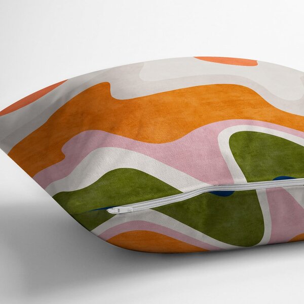 Obliečka na vankúš 43x43 cm Squiggly Orange – Mila Home