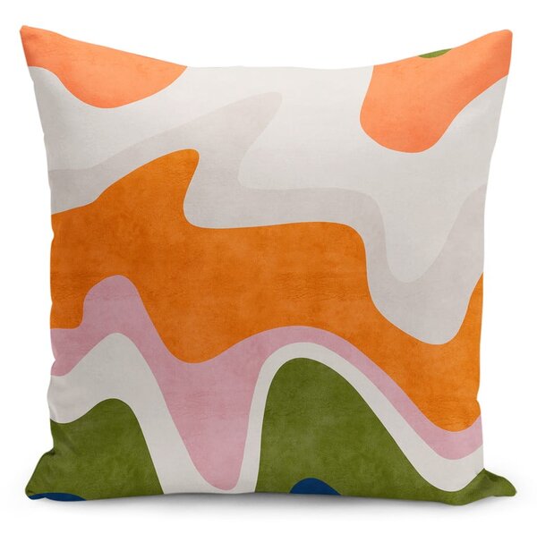 Obliečka na vankúš 43x43 cm Squiggly Orange – Mila Home