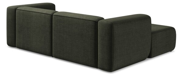 Zelená rohová pohovka (ľavý roh/s leňoškou) Ekahi – Makamii