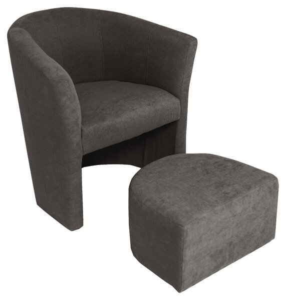 KRESLO, textil, sivá Ti'me - Kreslá