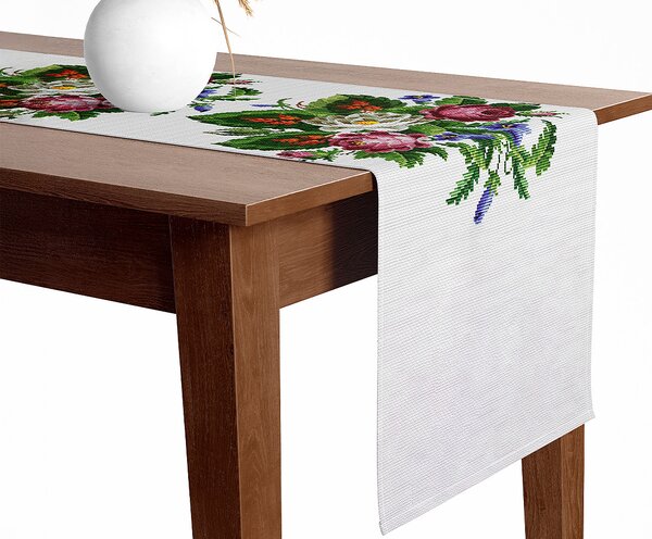 WALIA® Kuchynský behúň VYŠÍVANÉ KVĚTY 45x140 cm