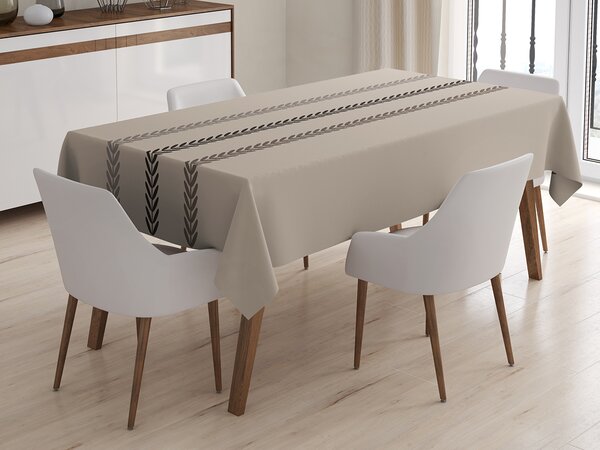 XPOSE® Obdĺžnikový obrus WOOD - taupé 120x140 cm