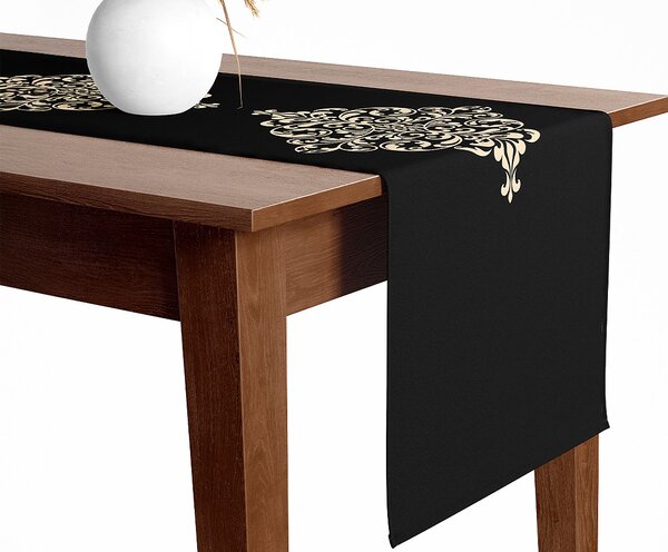 WALIA® Kuchynský behúň BLACK DAMASK 45x140 cm
