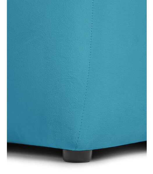 Tyrkysová zamatová pohovka 225 cm Cube – Selection