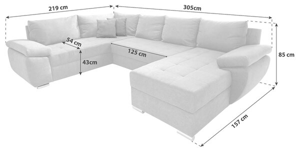 SEDACIA SÚPRAVA, textil, hnedá P & B - Sedačky, Online Only