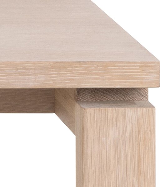 Rozkladací jedálenský stôl s doskou v dubovom dekore 100x200 cm Linley – Actona