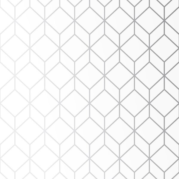 Biela vliesová 3D tapeta geometrický vzor 104121, Vavex 2024