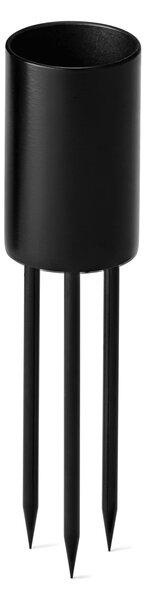 Zapichovací svietnik na sviečku Black Medium– set 4 ks