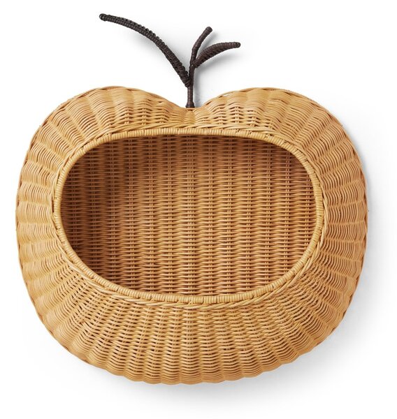 Nástenný úložný kôš Apple Braided Natural
