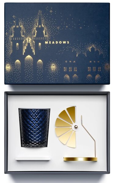Vonná sviečka s rotujúcim svietnikom Meadows Black Madonna 200 g