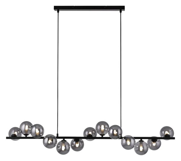 Schöner Wohnen 14504-18 - LED závesný luster DUBAI 13xG9/3W/230V čierna/dymová