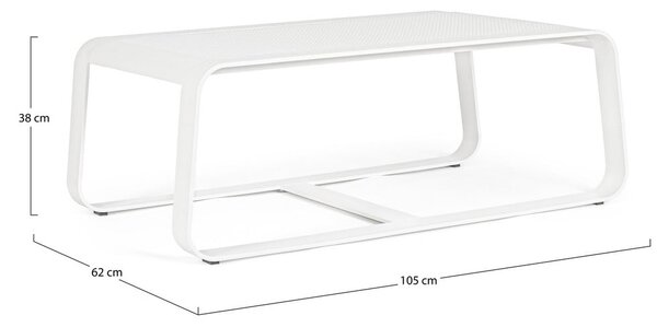 Hliníkový záhradný konferenčný stolík 62x105 cm Merrigan – Bizzotto