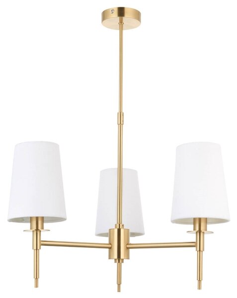 Endon 99456 - Luster na tyči 3xE14/6W/230V zlatý/biely