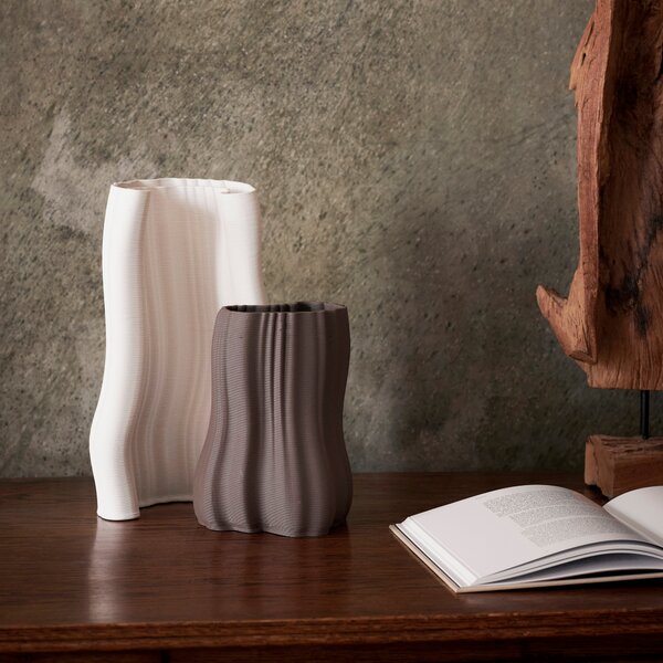 Váza Moire, Small, Off-White – Ferm Living