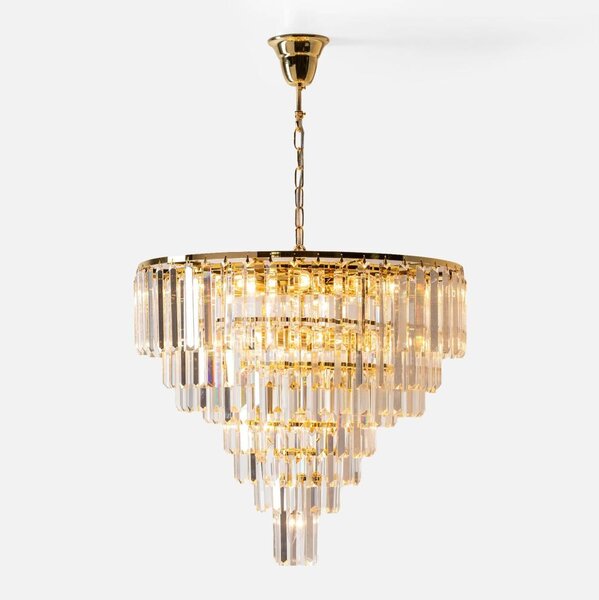 Zuma Line 17701/20-GLD - Luster na reťazi VERSAILLES 20xE14/40W/230V zlatý
