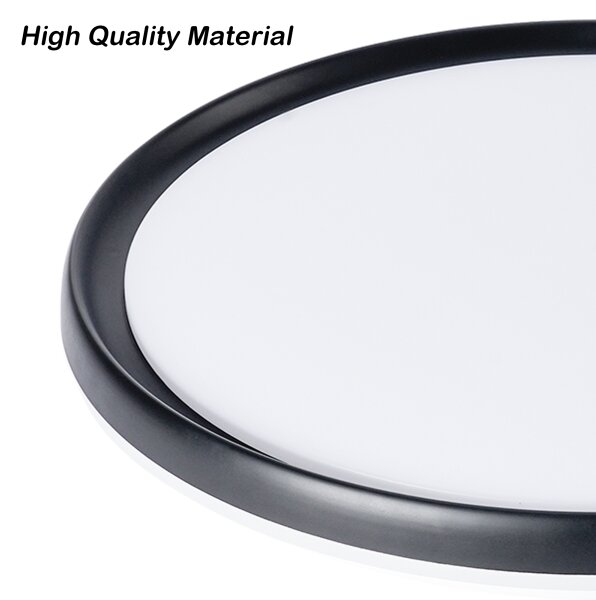 Brilagi - RIVO LED stmievateľné stropné svietidlo LED/72W/230V 3000-6000K, čierne, priemer 50 cm, s diaľkovým ovládaním