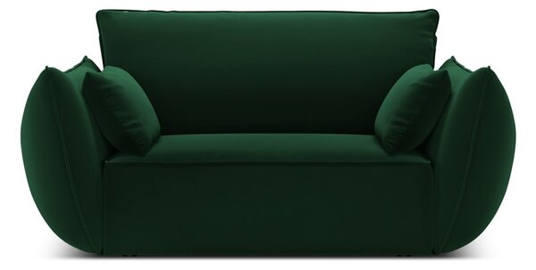 Tmavozelené zamatové kreslo Vanda – Mazzini Sofas