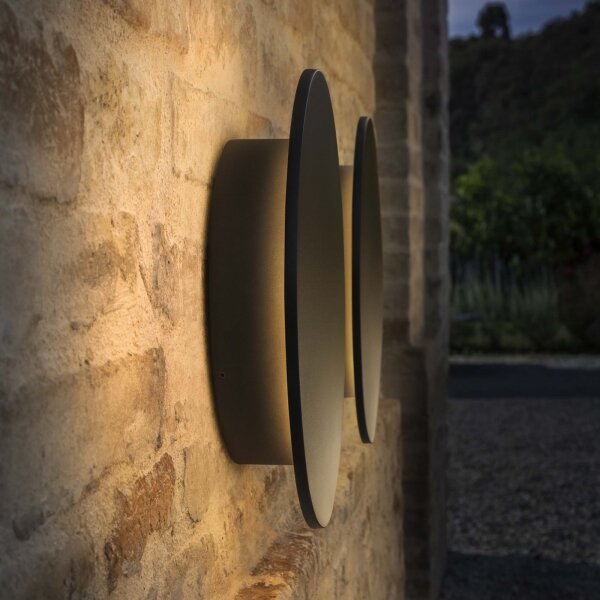 Ideal Lux - LED vonkajšie nástenné svietidlo PUNTO LED/9W/230V CRI, pr. 18 cm, IP54, antracit