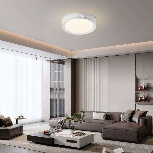 Brilagi - LED stmievateľné stropné svietidlo KREON LED/54W/230V 3000-6000K čierna priemer 38 cm + diaľkové ovládanie