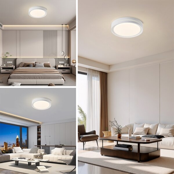 Brilagi - LED stmievateľné stropné svietidlo KREON LED/54W/230V 3000-6000K čierna priemer 38 cm + diaľkové ovládanie