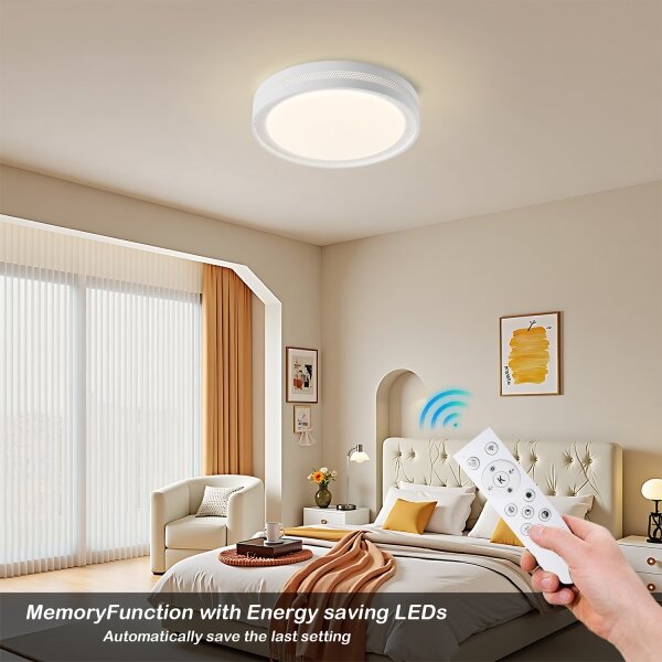 Brilagi - LED stmievateľné stropné svietidlo KREON LED/54W/230V 3000-6000K čierna priemer 38 cm + diaľkové ovládanie
