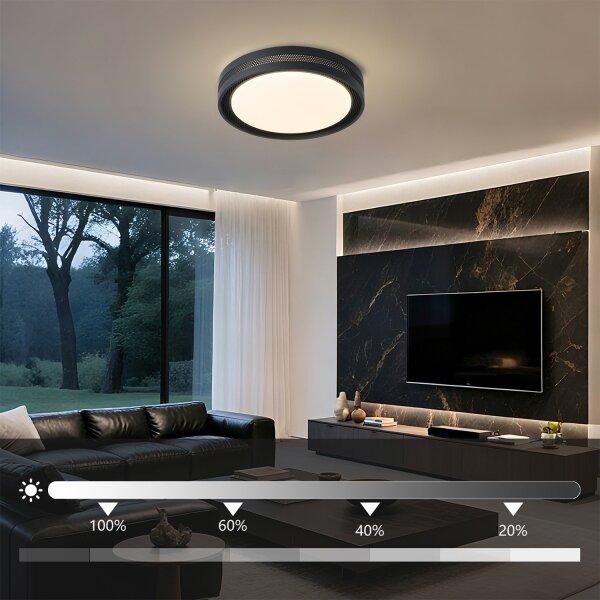 Brilagi - stmievateľné stropné svietidlo KREON LED/54W/230V 3000-6000K biela priemer 38 cm + diaľkové ovládanie