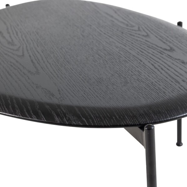 Čierny konferenčný stolík 67x92 cm Kota – WOOOD