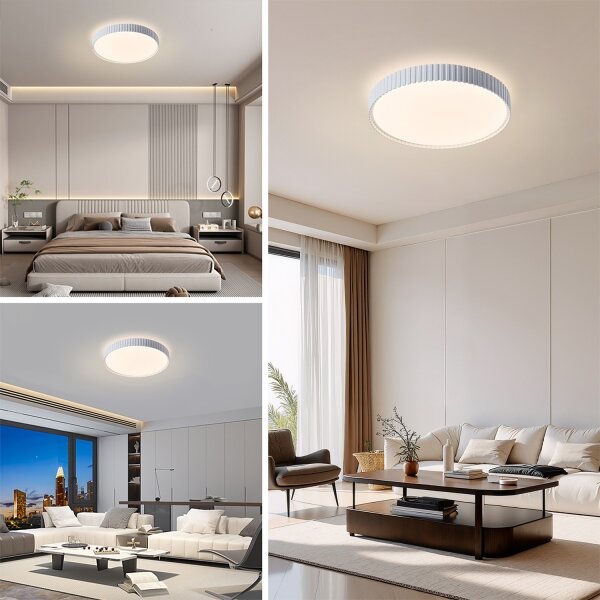 Brilagi - stmievateľné LED stropné svietidlo CORVO LED/54W/230V 3000-6000K biela priemer 40 cm +DO