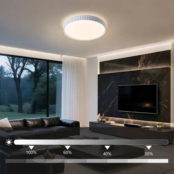 Brilagi - stmievateľné LED stropné svietidlo CORVO LED/54W/230V 3000-6000K biela priemer 40 cm +DO