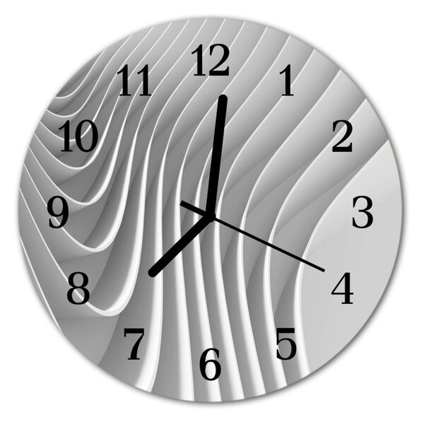 Sklenené hodiny okrúhle Abstrakcie fi 30 cm