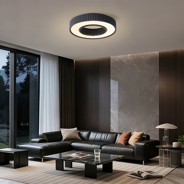 Brilagi - stmievateľné LED stropné svietidlo LUMIX LED/48W/230V 3000-6000K čierne pr. 50 cm + diaľkový ovládač