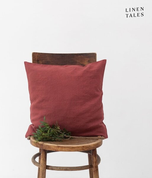 Ľanová obliečka na vankúš 45x45 cm Marsala – Linen Tales