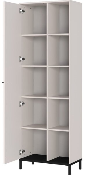 Krémová knižnica 64x190x34 cm Rovigo – Germania