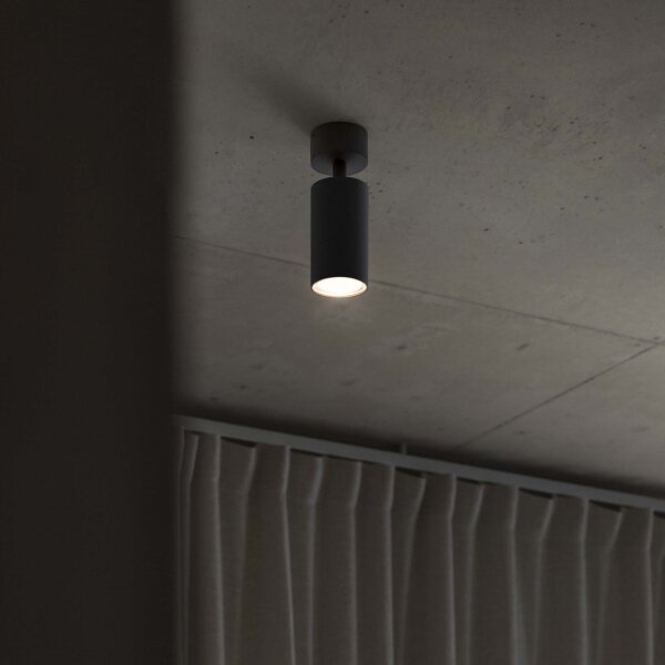 Ideal Lux - LED bodové svietidlo DYNAMITE 1xGU10/7W/230V CRI 90 čierne
