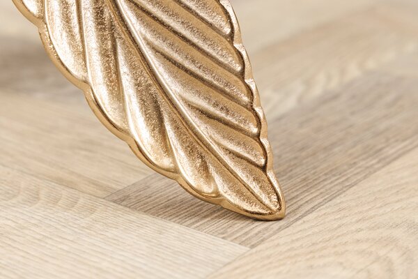 Bočný stolík FEATHER 65 cm zlatý 7 mm tvrdené sklo