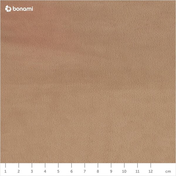 Svetlohnedá čalúnená dvojlôžková posteľ s úložným priestorom s roštom 160x200 cm Kiana – Makamii