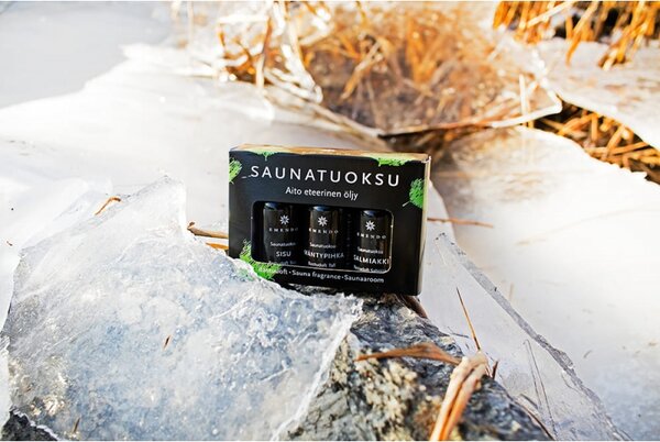 Set vôní do sauny Emendo 3x10ml / Salmiak, Borovica, Sisu