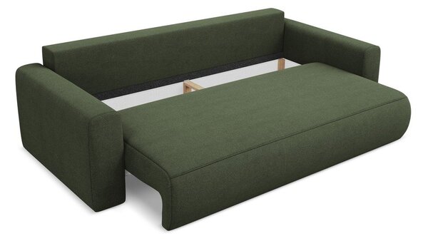 Khaki rozkladacia/s úložným priestorom pohovka 238 cm Kapua – Makamii