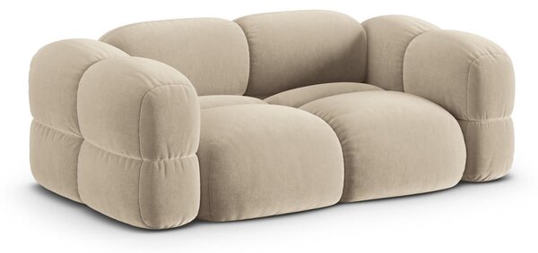 Béžová zamatová pohovka 210 cm Loretto – Cosmopolitan Design