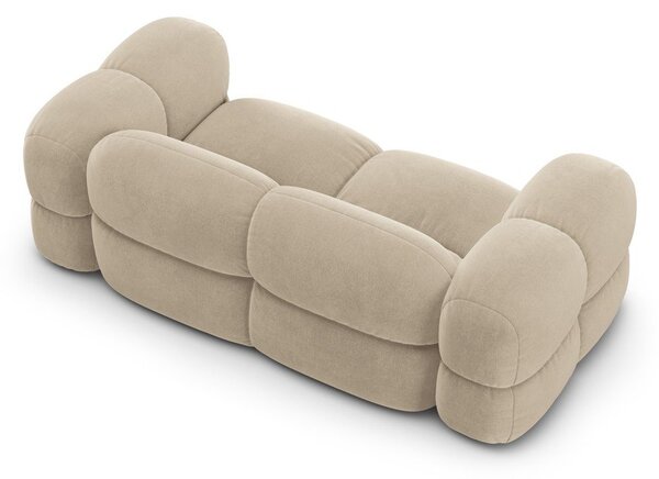 Béžová zamatová pohovka 210 cm Loretto – Cosmopolitan Design
