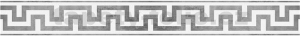 Samolepiace bordura D 58-053-3, rozmer 5 m x 5,8 cm, ornament sivý s patinou, IMPOL TRADE