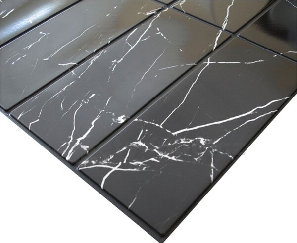 Obkladové panely 3D TP10032980, cena za kus, rozmer 957 x 482 mm, Travertin čierny, IMPOL TRADE