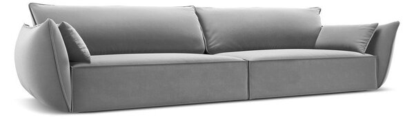 Svetlosivá zamatová pohovka 248 cm Vanda – Mazzini Sofas