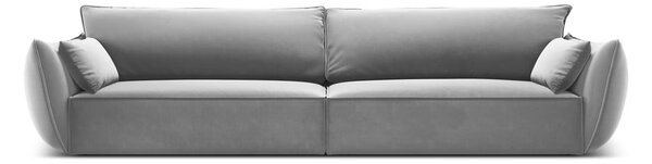 Svetlosivá zamatová pohovka 248 cm Vanda – Mazzini Sofas