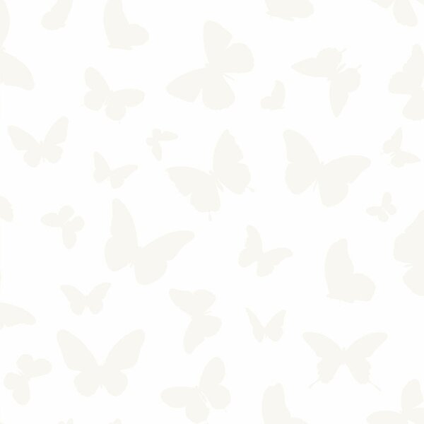 Biela vliesová tapeta s motýľmi 347690, Precious, Origin