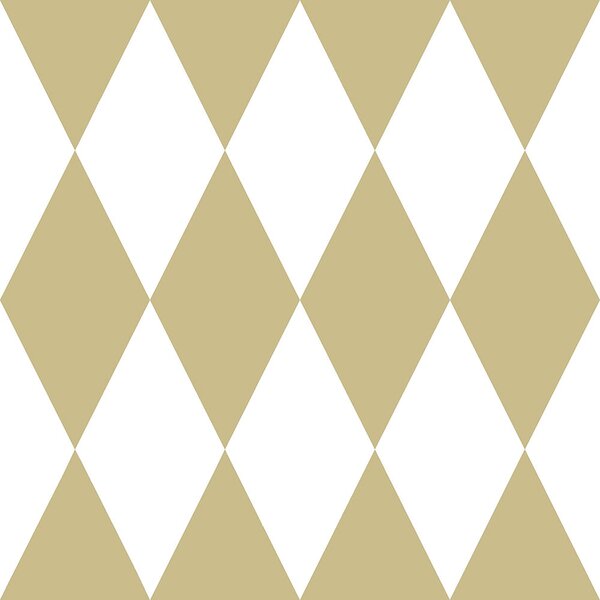 Vliesová tapeta geometrický vzor - biele a zlaté kosoštvorce 347669, Precious, Origin