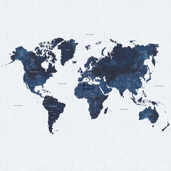 Vliesová fototapeta mapa sveta 158853, 279 x 279 cm, Regatta Crew, Esta Home
